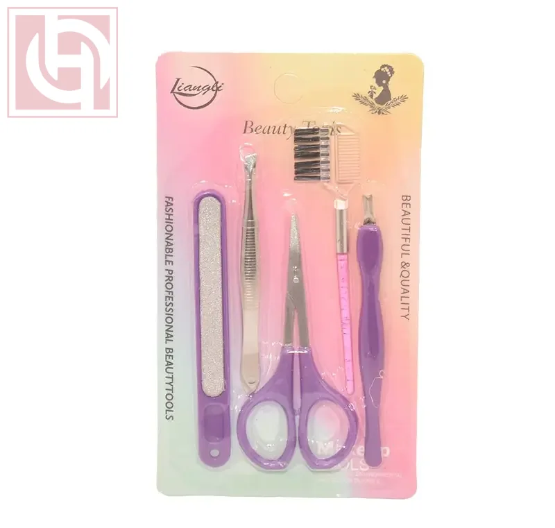 Stainless steel makeup tool set of 5 pieces - Image 1